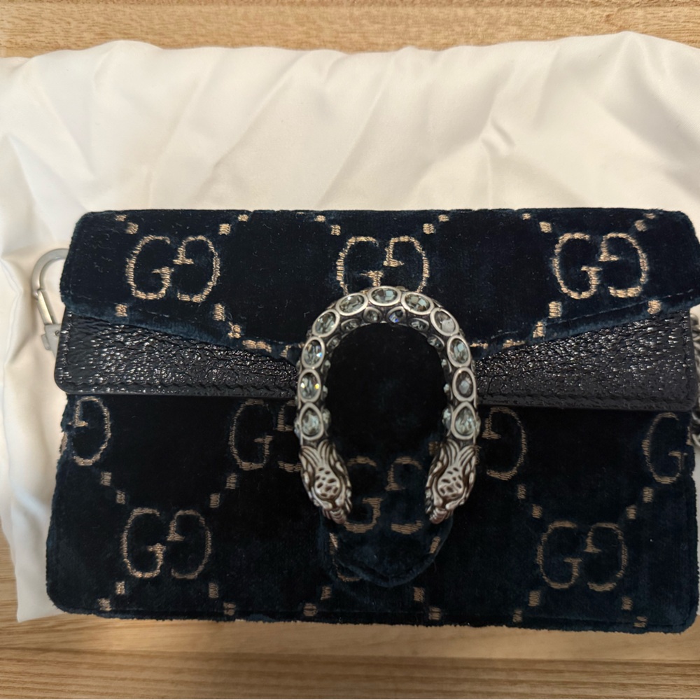 Gucci Velvet mini GG Monogram Dionysus Shoulder Bag